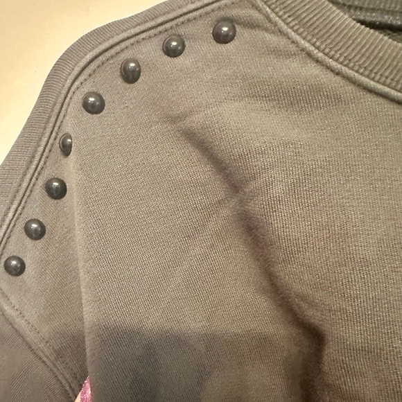 Wildfox “Wild At Heart” Green Sweater with Tiger/Stud Embellishment Design-Small - Picture 5 of 6